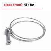 Collier inox BMC diam 82 pour flexible caoutchouc