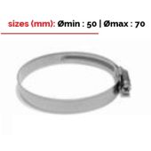 Collier inox BMC diam50-70mm