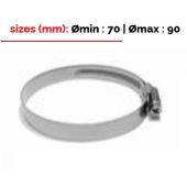 Collier inox BMC diam 70-90mm