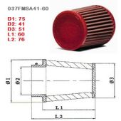 Filtre conique droit moto BMC Single Air Diam 41mm