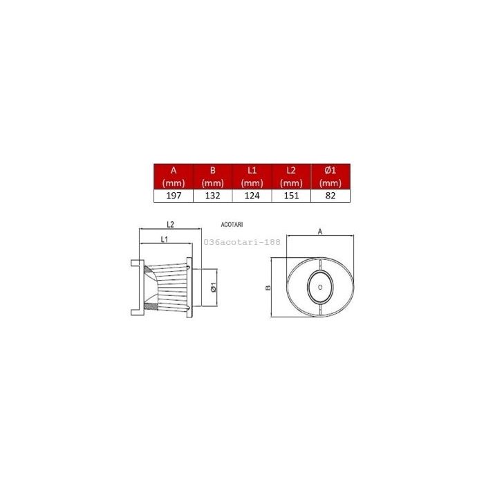 Filtre Remplacement pr OTA 188 BMC