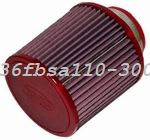 Filtre conique univ. BMC Single Air Top carbone diam 110 mm