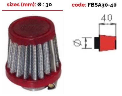 Filtre reniflard BMC diamètre 30 mm