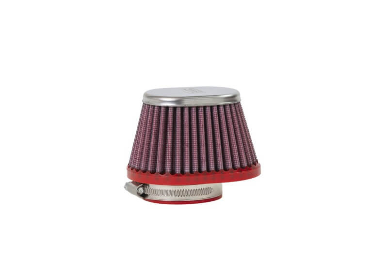 Conisch luchtfilter carburator motor BMC chroom links 55 mm