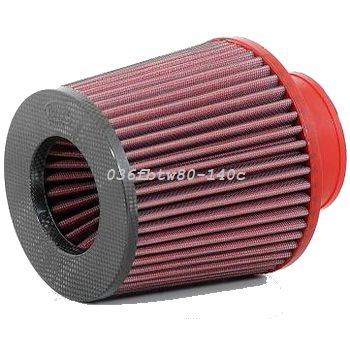 Filtre conique univers. BMC Twin Air Top carbone diam 80 mm